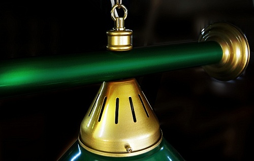 Светильник бильярдный Startbilliards 2 плафона зеленый/зеленый