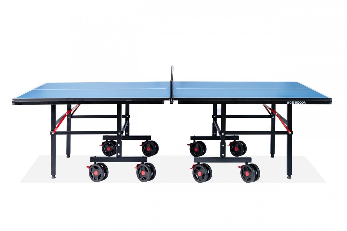 Теннисный стол складной для помещений W-385 Indoor (274 Х 152.5 Х 76 см ) с комплектом (сетка, 2 ракетки ,3 шарика )