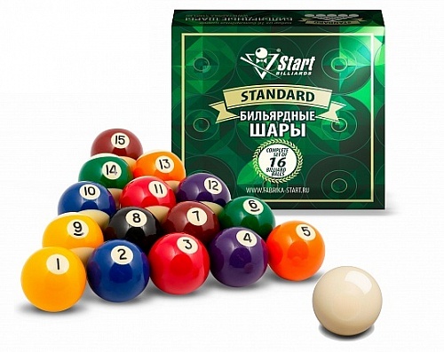 Бильярдные шары для пула Start Billiards Standard 57,2 мм